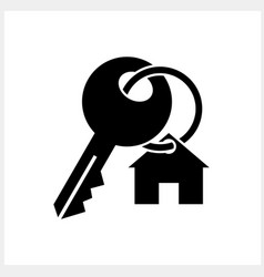 Real Estete Icon Isolated Stencil Key Clipart