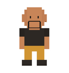 Pixel Man With Beard