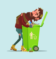 Beggar cartoon Royalty Free Vector Image - VectorStock