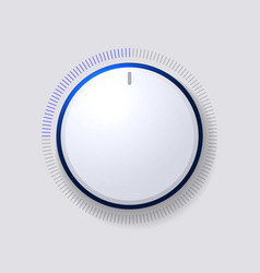 Volume music control button with a scale from low Vector Image