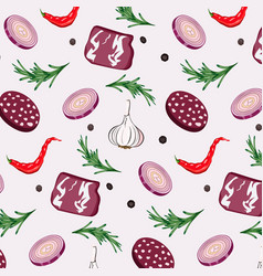 Pattern With Sausage And Bacon