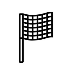 Racing Flag Line Icon