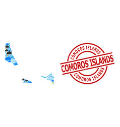 Weather Collage Map Comoros Islands