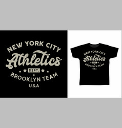 Nyc Athletics Typography Design Ready For Print