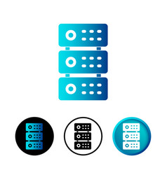 Abstract Server Icon Set