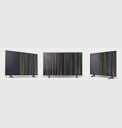 Broken Tv Set Isolated On Transparent Background