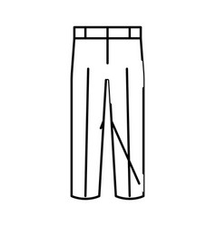 Dress Pants Clothes Line Icon