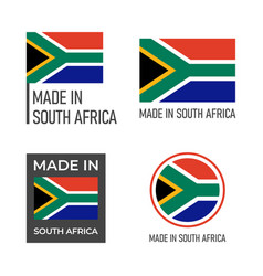 Made In South Africa Labels Set Republic Of South