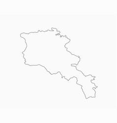 Outline Map Armenia Line Border Country