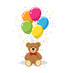 Teddy Bear With Balloons