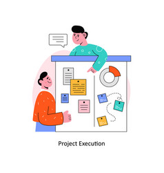 Project Execution Flat Style Design