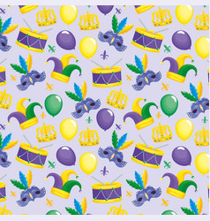 Happy Mardi Gras Pattern