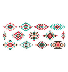 Mexican Tribal Patterns Embroidery Ornaments