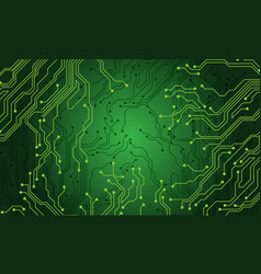 Green Line Circuit Computer Technology Futuristic