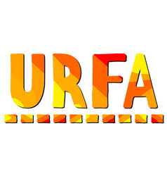 Urfa Yellow-orange Funny Cartoon Text