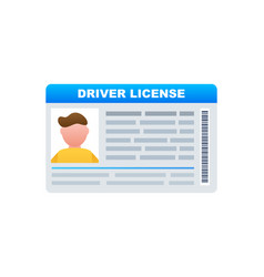 Man Driver License Plastic Card Template Id