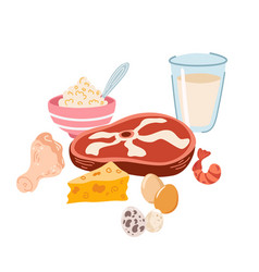 Protein Food Products Meat Dairy Eating Seafood