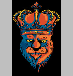 Heraldic Lion Head