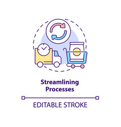 Streamlining Processes Concept Icon