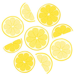 Color Of Fresh Lemon Slices