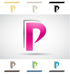 Grey And Pink Glossy Abstract Logo Icon Of Round