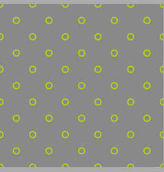 Tile Pattern With Green Polka Dots On Pastel Grey