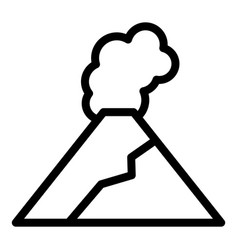 Smoke Volcano Icon Outline Volcanic Lava