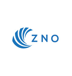 Zno Letter Logo Design On White Background