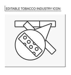 Cigarette Filter Line Icon