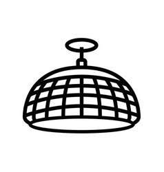 Room Lamp Ceiling Line Icon