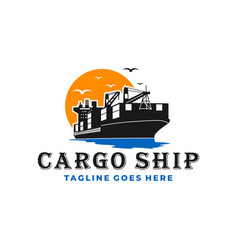 Cargo Ship Logo Design