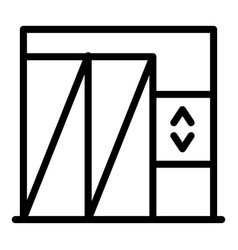 Freight Elevator Icon Outline Style