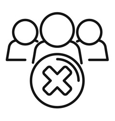 Group Trash Icon Outline People Service