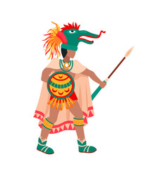 Flat Mayan Warrior