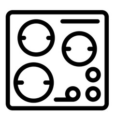 Induction Stove Icon Outline Electrical