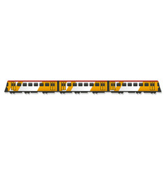 Passenger Train Icon Cartoon Style