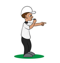 Arbitrator Football Soccer Cartoon Character