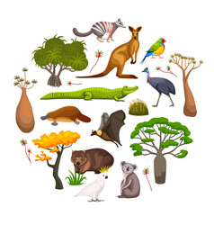 Australia Flora Fauna Composition