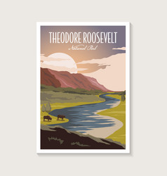 Theodore Roosevelt National Park Poster Design