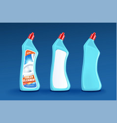 Toilet Cleaner Bottle Mockup Set