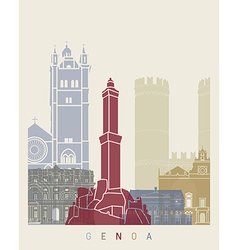 Genoa Skyline Poster