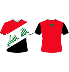 T Shirts Design With Iraq Flag