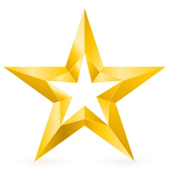 Shiny Gold Star Royalty Free Vector Image - VectorStock