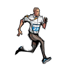 Side View Of Man Running