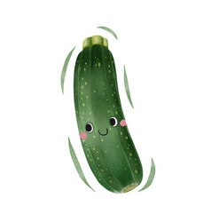 Zucchini Cartoon Character