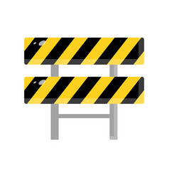 Flat Design Construction Barricade Icon