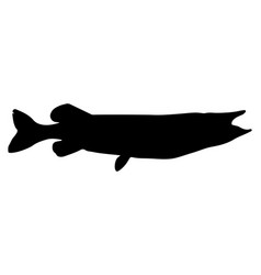 Nothern Pike Fish Silhouette Art