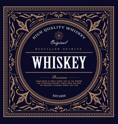 Vintage Design Whiskey Label Retro