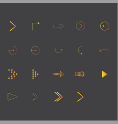 Arrows Gradient Set Icons Arrow Icon