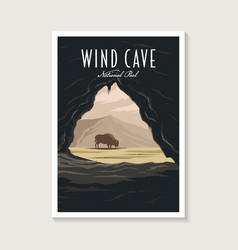 Wind Cave National Park Poster Design